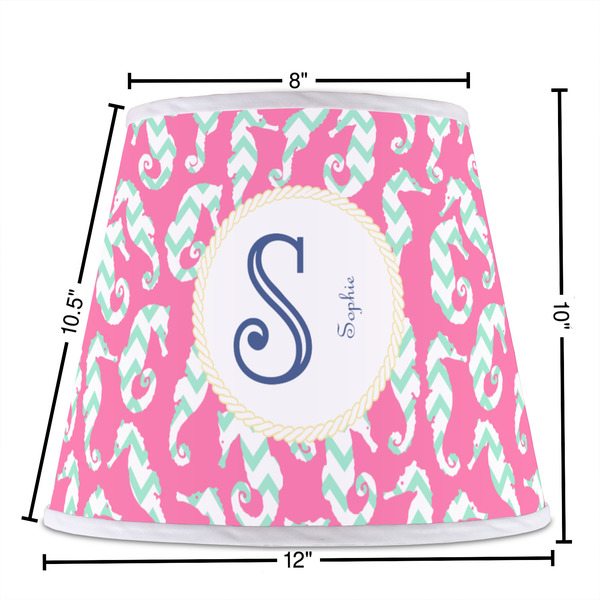 Sea Horses Poly Film Empire Lampshade - Dimensions