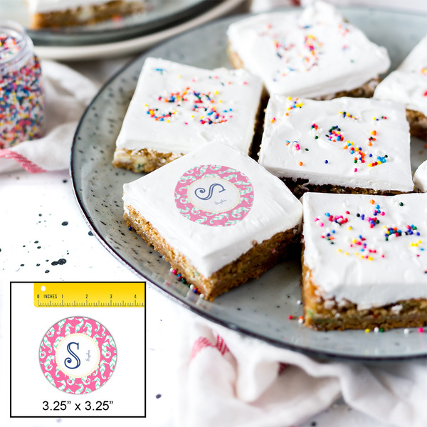 Sea Horses Printed Icing Circle - Large - In Context