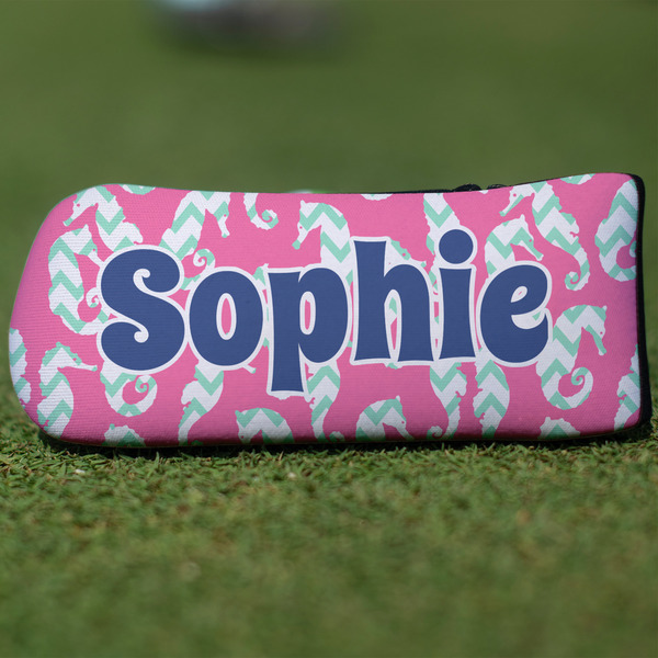 Custom Sea Horses Blade Putter Cover (Personalized)