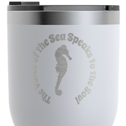 Sea Horses RTIC Tumbler - White - Engraved Front & Back (Personalized)