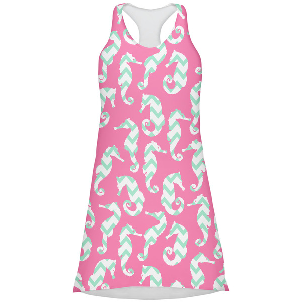Custom Sea Horses Racerback Dress - X Large