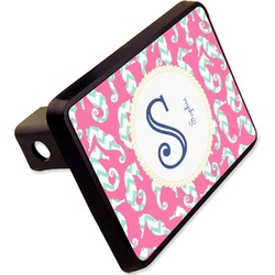 Sea Horses Rectangular Trailer Hitch Cover - 2" (Personalized)