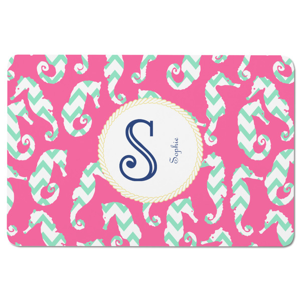 Sea Horses Rectangular Fridge Magnet - FRONT