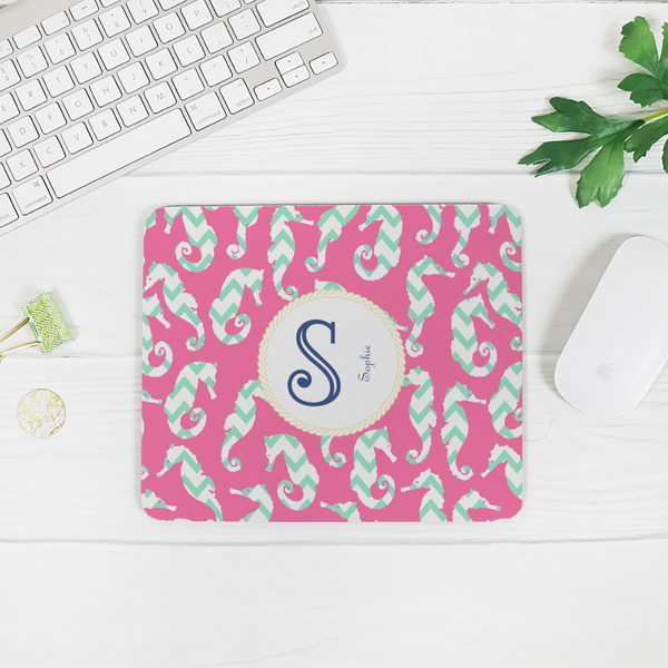 Sea Horses Rectangular Mouse Pad - LIFESTYLE 2