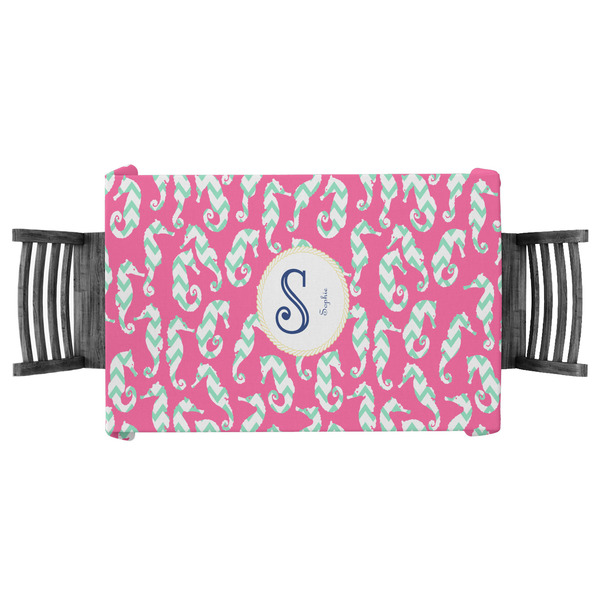 Custom Sea Horses Tablecloth - 58"x58" (Personalized)