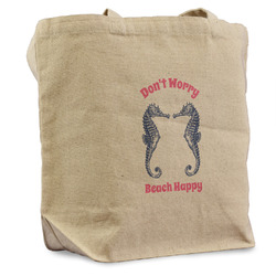 Sea Horses Reusable Cotton Grocery Bag - Single (Personalized)