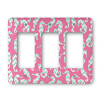 Sea Horses Rocker Style Light Switch Cover - Three Switch