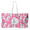 Sea Horses Large Rope Tote Bag - Front View