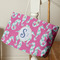 Sea Horses Large Rope Tote - Life Style