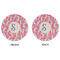 Sea Horses Round Linen Placemats - APPROVAL (double sided)
