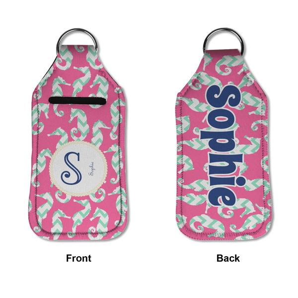 Sea Horses Sanitizer Holder Keychain - Large APPROVAL (Flat)