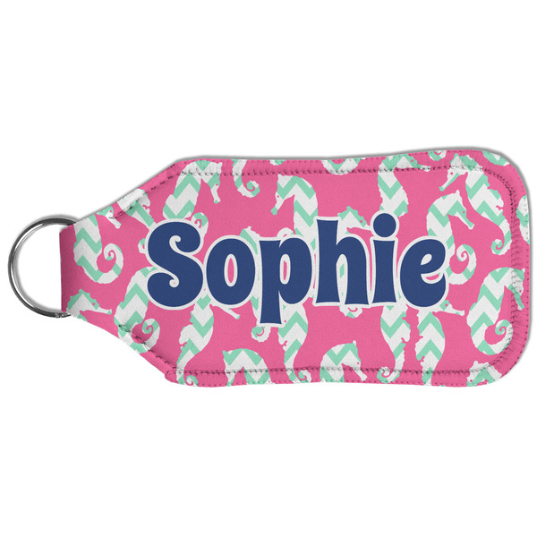Sea Horses Sanitizer Holder Keychain - Large (Back)