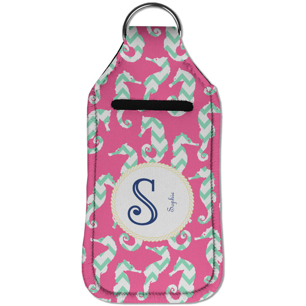 Sea Horses Sanitizer Holder Keychain - Large (Front)
