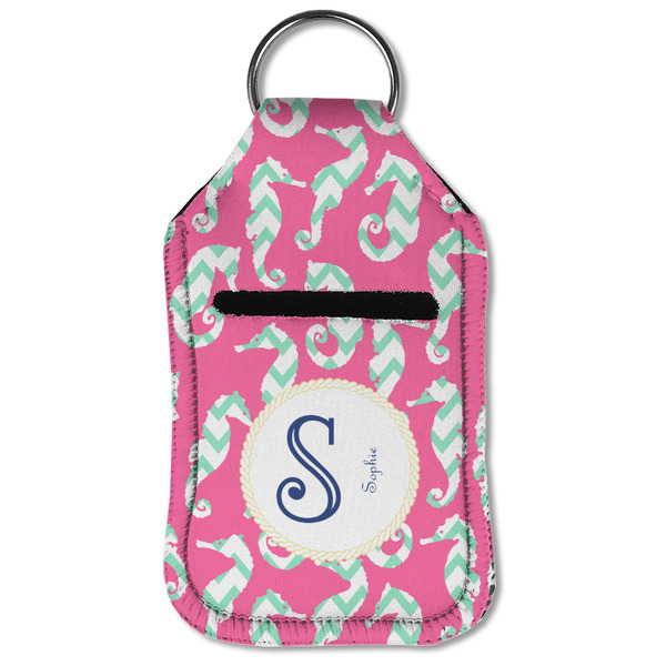 Sea Horses Sanitizer Holder Keychain - Small (Front Flat)
