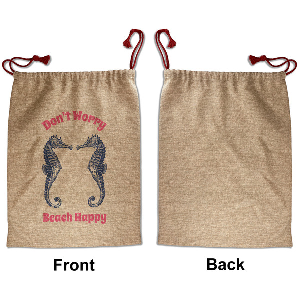 Sea Horses Santa Bag - Approval - Front