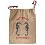 Sea Horses Santa Sack - Front (Personalized)