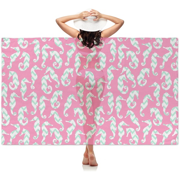 Custom Sea Horses Sheer Sarong