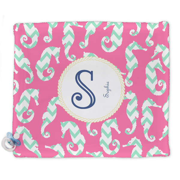 Custom Sea Horses Security Blanket - Single Sided (Personalized)