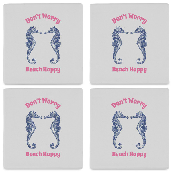Sea Horses Set of 4 Sandstone Coasters - See All 4 View