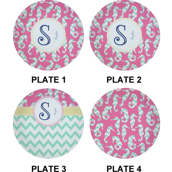 Sea Horses Set of Appetizer / Dessert Plates (Approval)