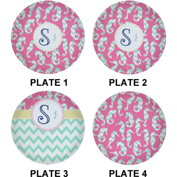 Sea Horses Set of Lunch / Dinner Plates (Approval)
