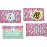 Sea Horses Set of 4 Glass Rectangular Lunch / Dinner Plate (Personalized)
