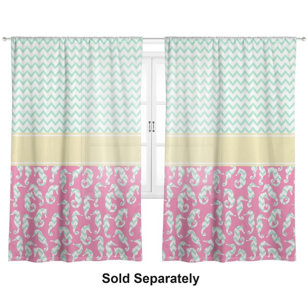 Sea Horses Sheer Curtains