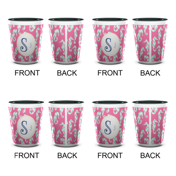 Sea Horses Shot Glassess - Two Tone - Set of 4 - APPROVAL