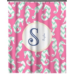 Sea Horses Extra Long Shower Curtain - 70"x84" (Personalized)