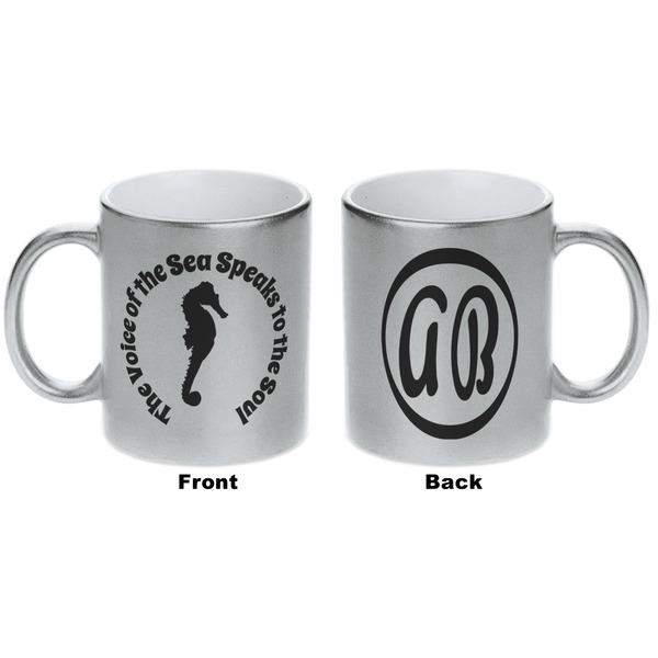 Sea Horses Silver Mug - Approval