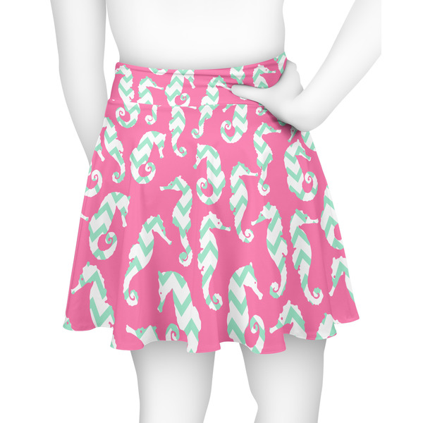 Sea Horses Skater Skirt - Back
