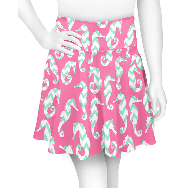 Custom Sea Horses Skater Skirt - X Large