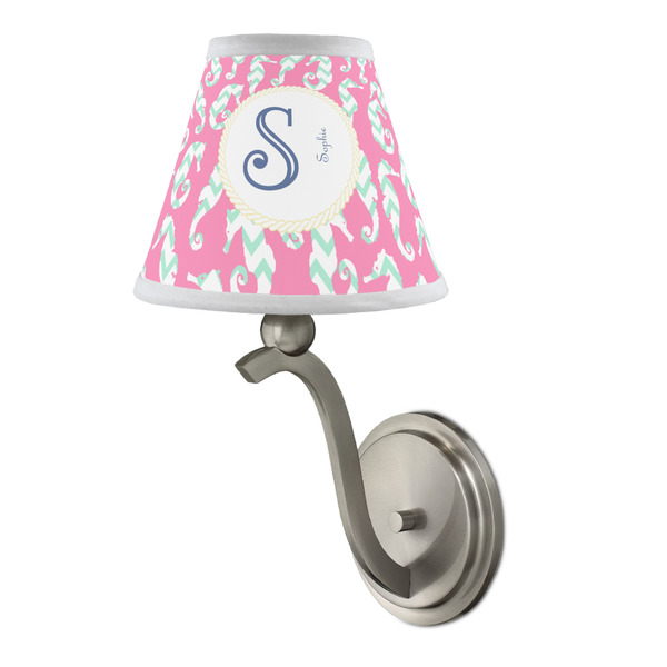Sea Horses Small Chandelier Lamp - LIFESTYLE (on wall lamp)