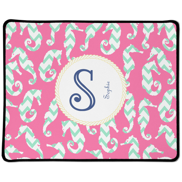 Custom Sea Horses Large Gaming Mouse Pad - 12.5" x 10" (Personalized)