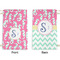 Sea Horses Small Laundry Bag - Front & Back View