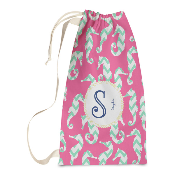 Custom Sea Horses Laundry Bags - Small (Personalized)