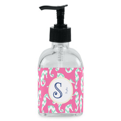 Sea Horses Glass Soap & Lotion Bottle - Single Bottle (Personalized)