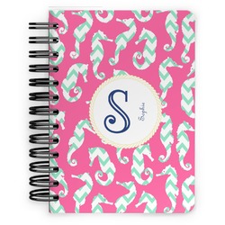 Sea Horses Spiral Notebook - 5x7 w/ Name and Initial