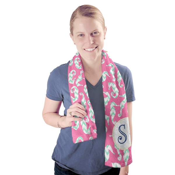 Sea Horses Sport Towel - Exercise use - Model