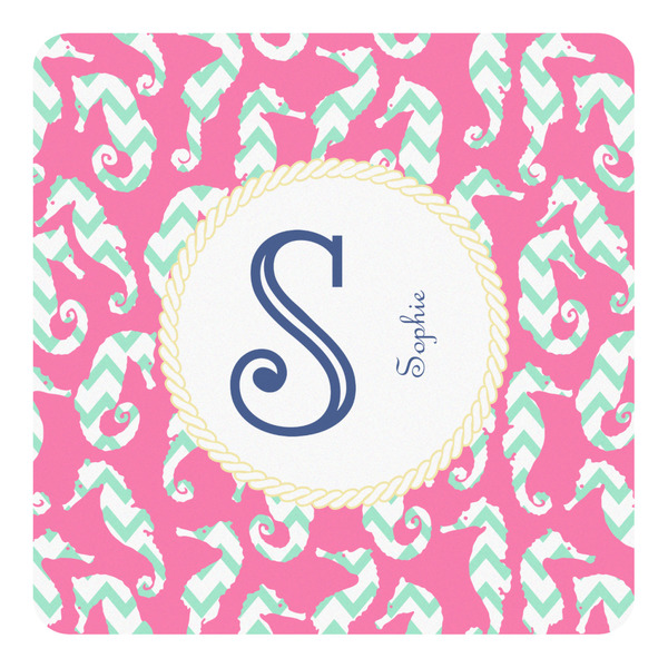 Custom Sea Horses Square Decal - Medium (Personalized)