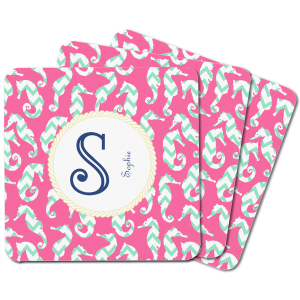 Sea Horses Square Fridge Magnet - MAIN