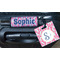 Sea Horses Square Luggage Tag & Handle Wrap - In Context