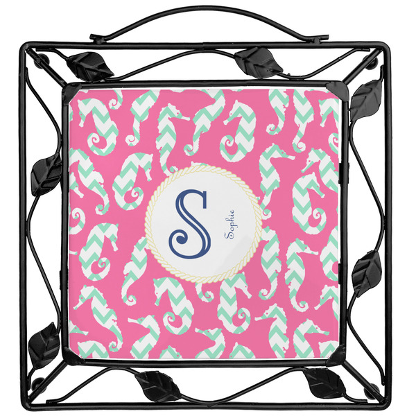 Custom Sea Horses Square Trivet (Personalized)