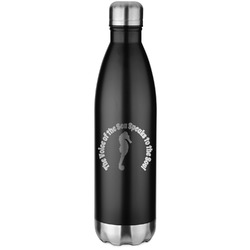 Sea Horses Water Bottle - 26 oz. Stainless Steel - Laser Engraved (Personalized)