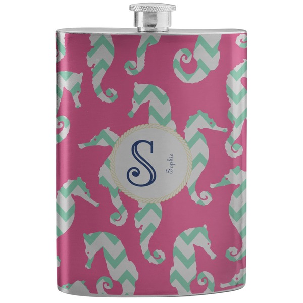 Custom Sea Horses Stainless Steel Flask (Personalized)