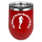 Sea Horses Stemless Stainless Steel Wine Tumbler - Red - Double Sided (Personalized)