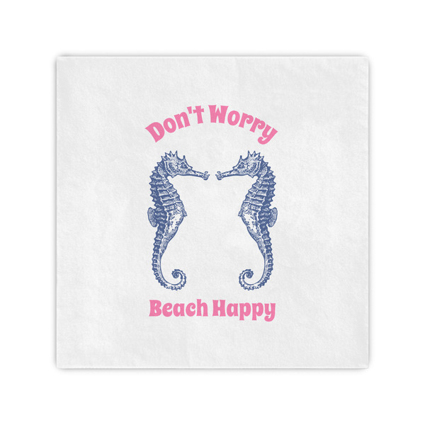 Custom Sea Horses Cocktail Napkins (Personalized)