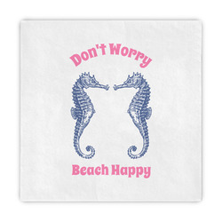 Sea Horses Decorative Paper Napkins (Personalized)