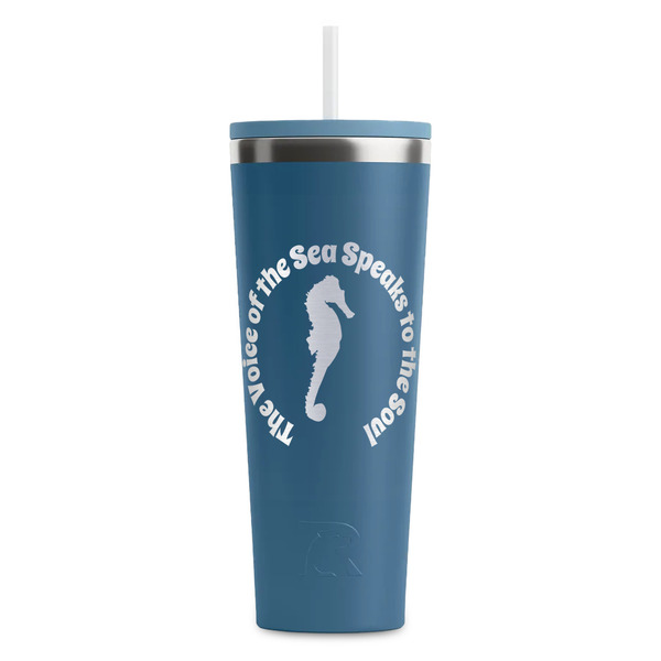 Custom Sea Horses RTIC Everyday Tumbler with Straw - 28oz (Personalized)