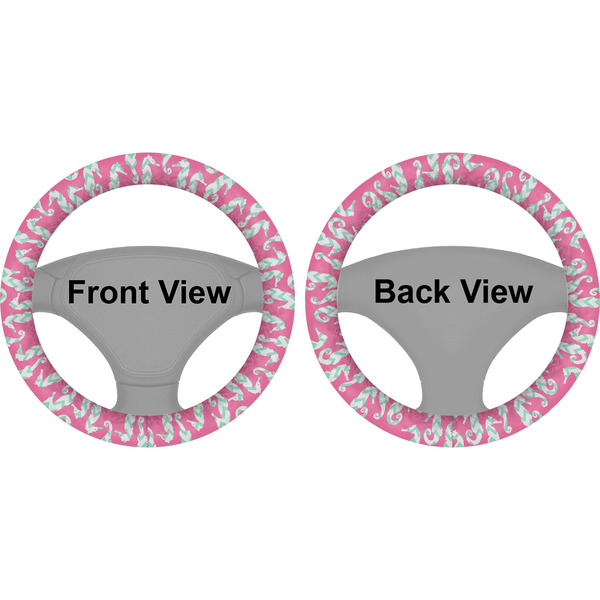 Sea Horses Steering Wheel Cover- Front and Back